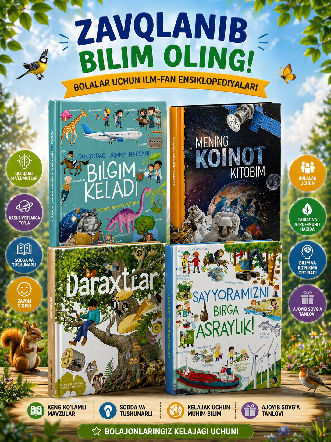 Bolalar uchun ensiklopediyalar to'plami
